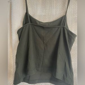 Medium dark green, wild fable cropped tank top.